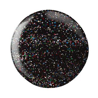 GEL POLISH 244 BLACK WITH MULTICOLOR GLITTER 10,5ml