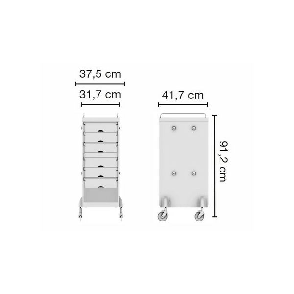 CERIOTTI FRIZERSKA KOLICA CART(metalna)