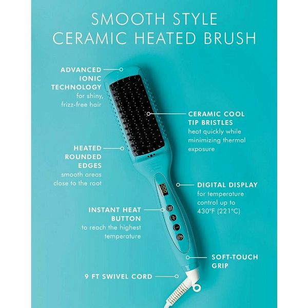 MOROCCANOIL SMOOTH STYLE CERAMIC HEATED BRUSH